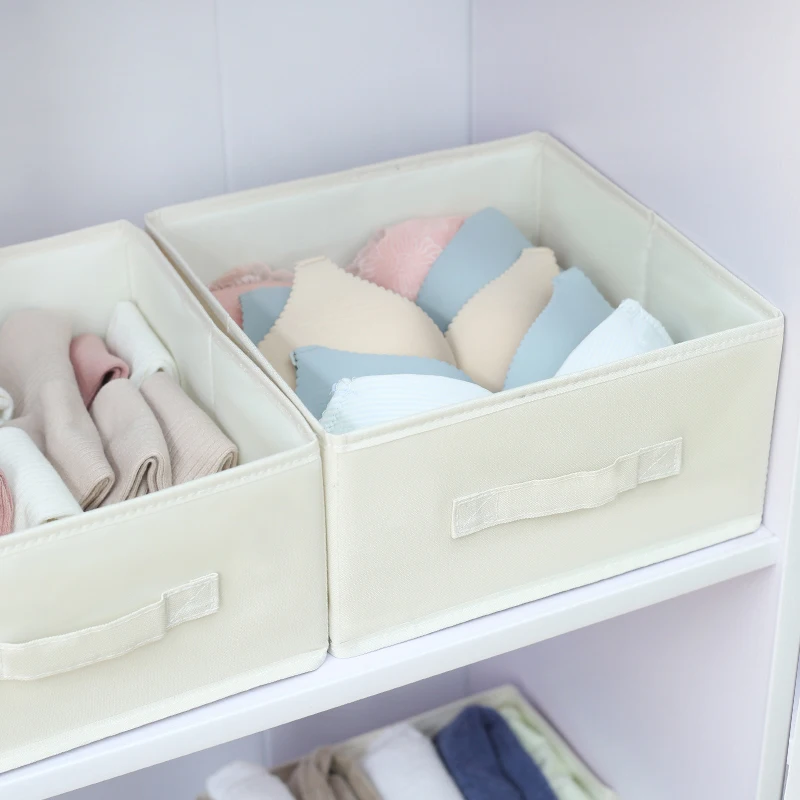 Small 600D oxford fabric Storage grids without lid for Closet Organization, home storage & organization storage drawers white