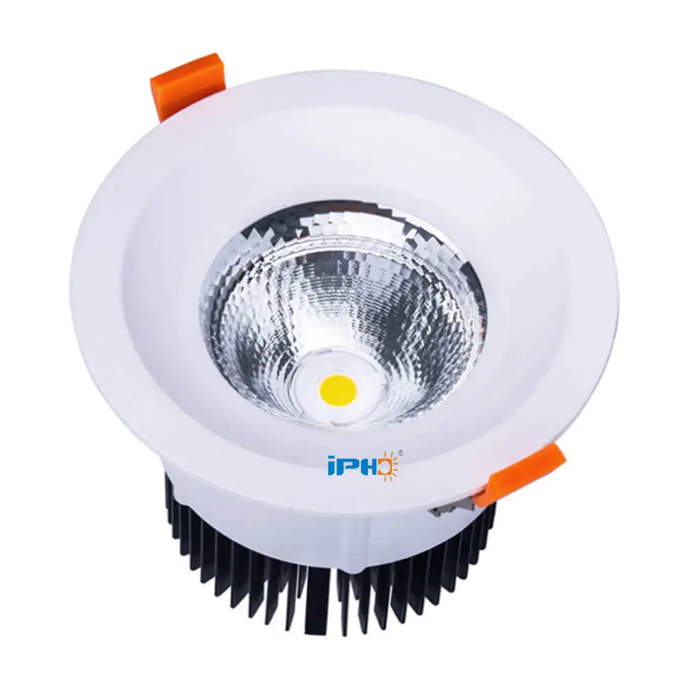 5 Years Warranty Round CRI80 Flicker Free Recessed 0-10V DALI Triac Dimmable Anti-glare 30W Cob Led Downlight