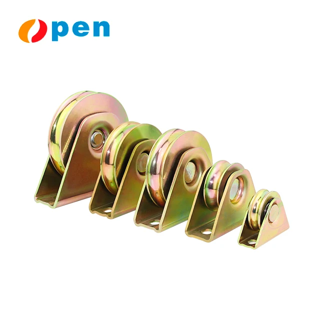 Groove Bearing Galvanized Steels Sliding Gate Roller  wheel for Heavy Sliding Door  Exterior Doors Other Doors