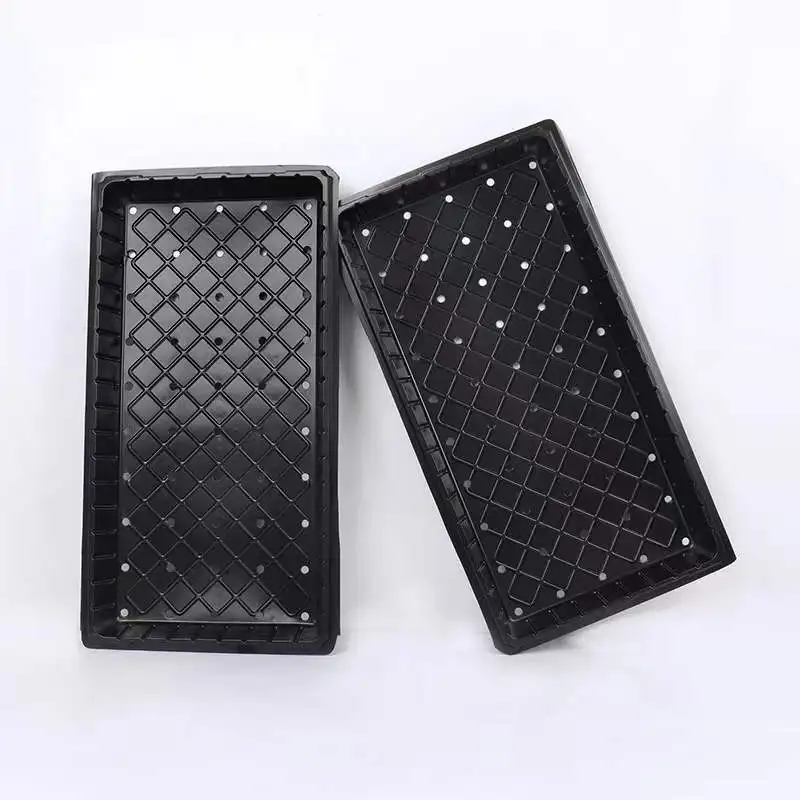 Flat Seed Tray Seedling Propagation Starter Trays Plastic Seedling Nursery Flat Tray
