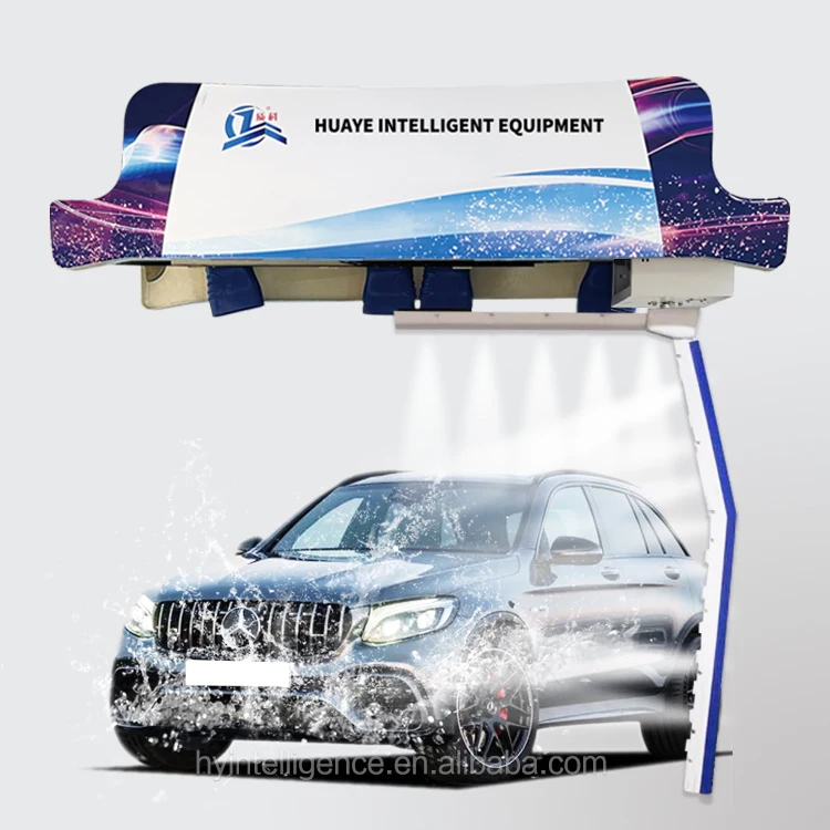 New Fully Auto Vehicle Width Test 360 Degree Automatic Car Wash Machine Machine System With 4 Set Air Dryer