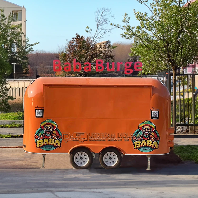 Urdream Airstream Mobile Food Concession Trailer 13 X 7.5 Airstream Style Food Truck