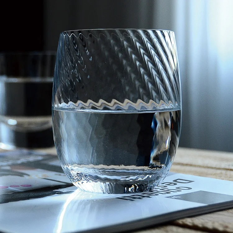 Samyo Drinking Glass Rocks Barware Old Fashioned Lowball Tumbler Crystal Whiskey Glasses for Rum Vodka Liquor