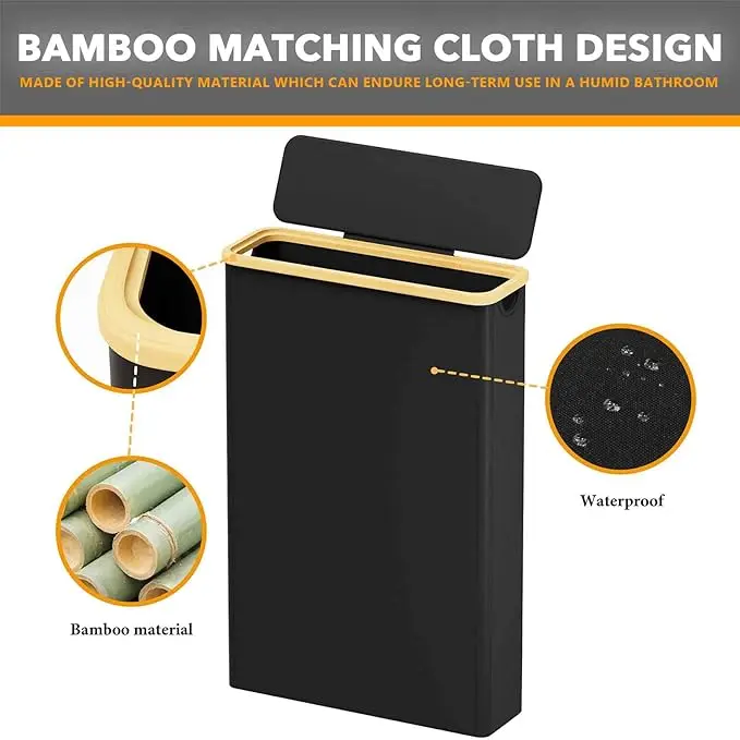 Toilet Paper Storage with Lid, Hold up to 24 Regular Rolls or 18 Mega Rolls, Slim Toilet Paper Basket Holder Bin Container