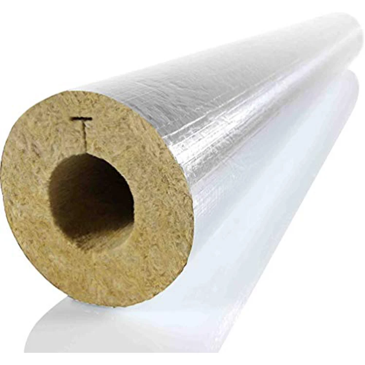 widely used hot water gas oil  insulation stone wool steel pipe