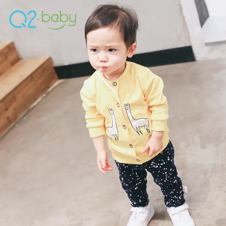 
Q2-baby New Design Winter Single Button Animal Print Baby Boy Girls Coats 