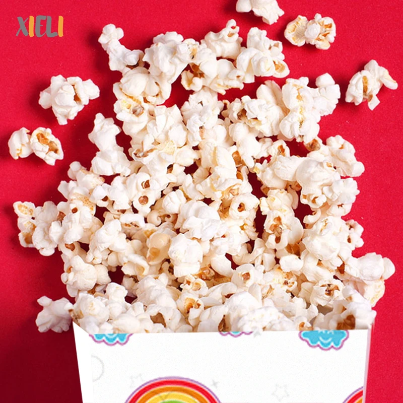 Xieli Happy Birthday Decoration Rainbow Custom Popcorn Bucket