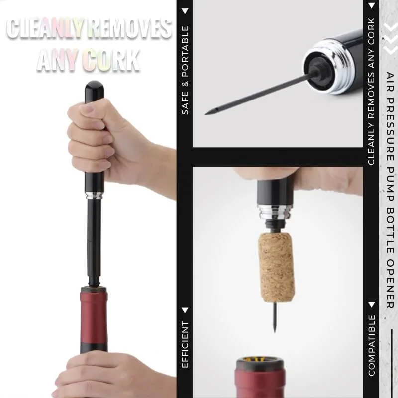 New Style Air Pressure Wine Opener Small Colorful Air Pump Wine Opener Pen shape Pin Cork Remover Pneumatic Corkscrew