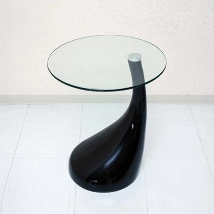 China hot selling modern glass desktop fiberglass table leg tea table for living room