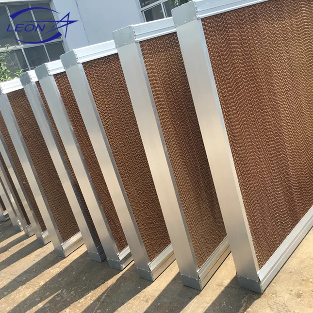 evaporative cooling pad for poultry farm