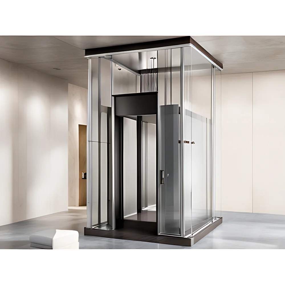 Haokun  hydraulic1/2/3 floors passenger lift shaftless lift pitless lift personal elevator for home house