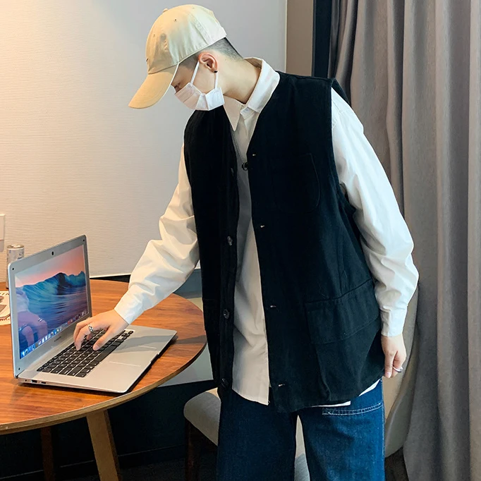 Fashion Fishing Vest Oversize Multi-pocket Outdoor Waistcoat for Men