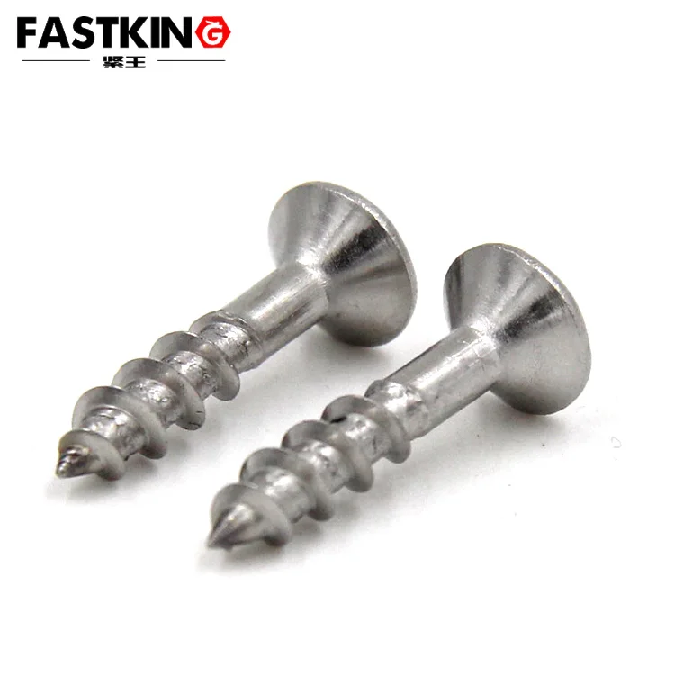 Stainless steel flat head chipboard furniture Half tooth torx self tapping wood screw ISO14586