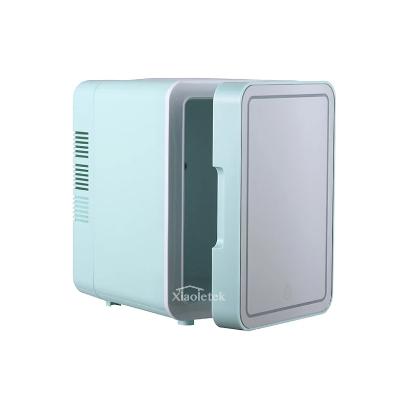 Modern Fashion Portable Tabletop Mini Fridge Low Noise Beauty Cosmetics Mini Fridge With LED Mirror