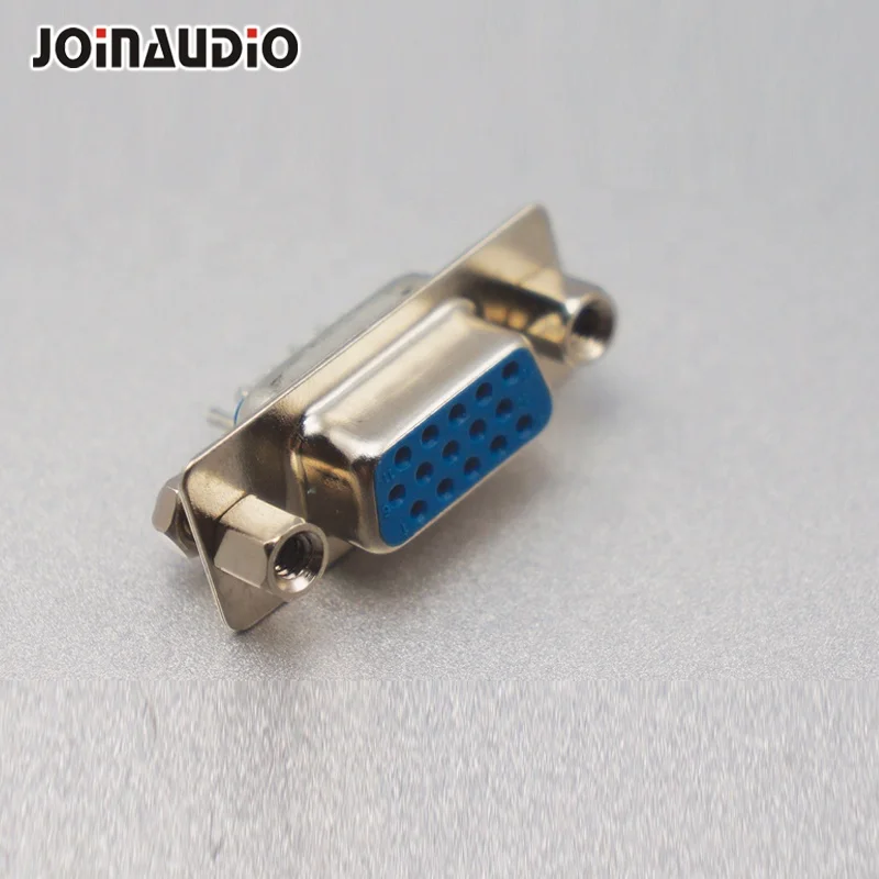 Blue DB15 VGA Female For Solder Connector