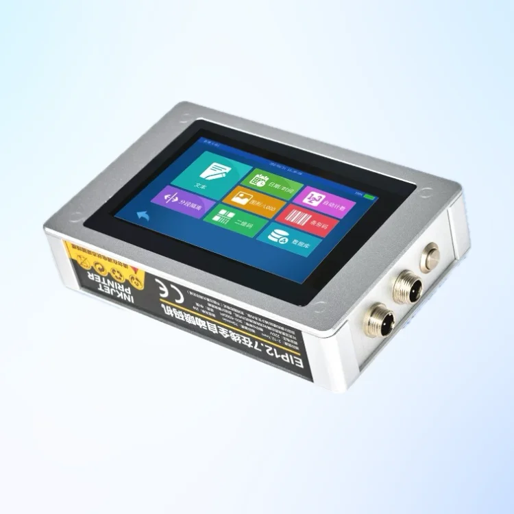 online inkjet expiry date inkjet coding logo printing machine for plastic 12.7/25.4mm online printer