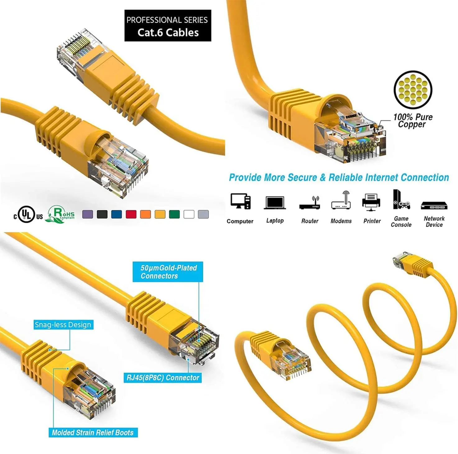 manufacturers solid cat 6 reseau rj45 copper network stranded price lan cat6e outdoor utp ethernet patch cord cat6 cable