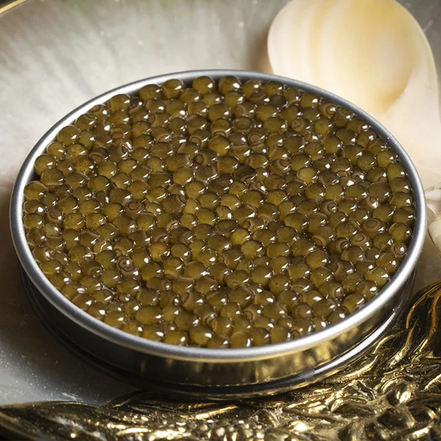 Custom Real Fresh Fish Roe Salt instant Food Amur Sturgeon Caviar