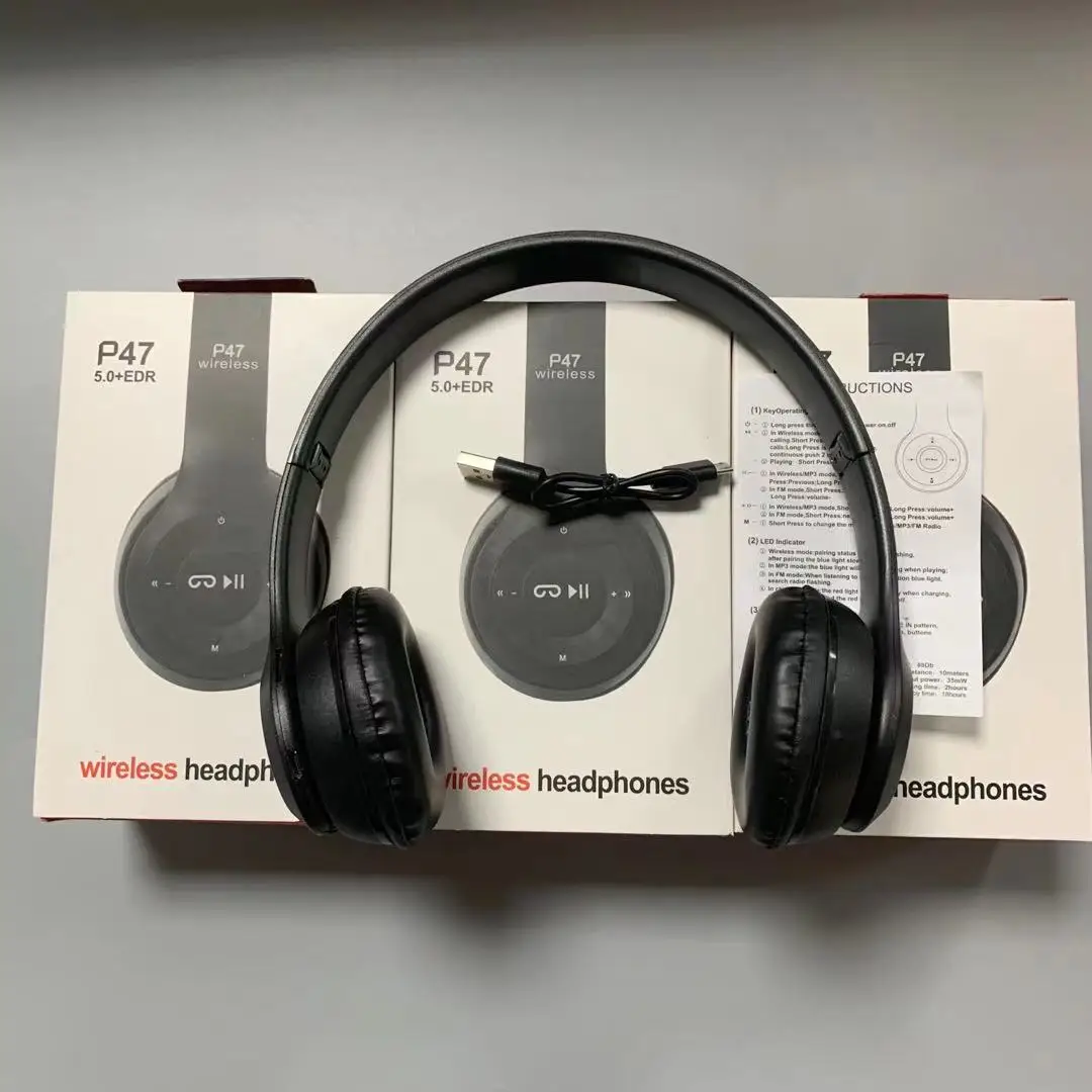 Wireless Headphones V5.0 Earphone TWS Mini In-ear Earbuds Sports Running Gaming Headset Phones P47 Cheapest Headphone