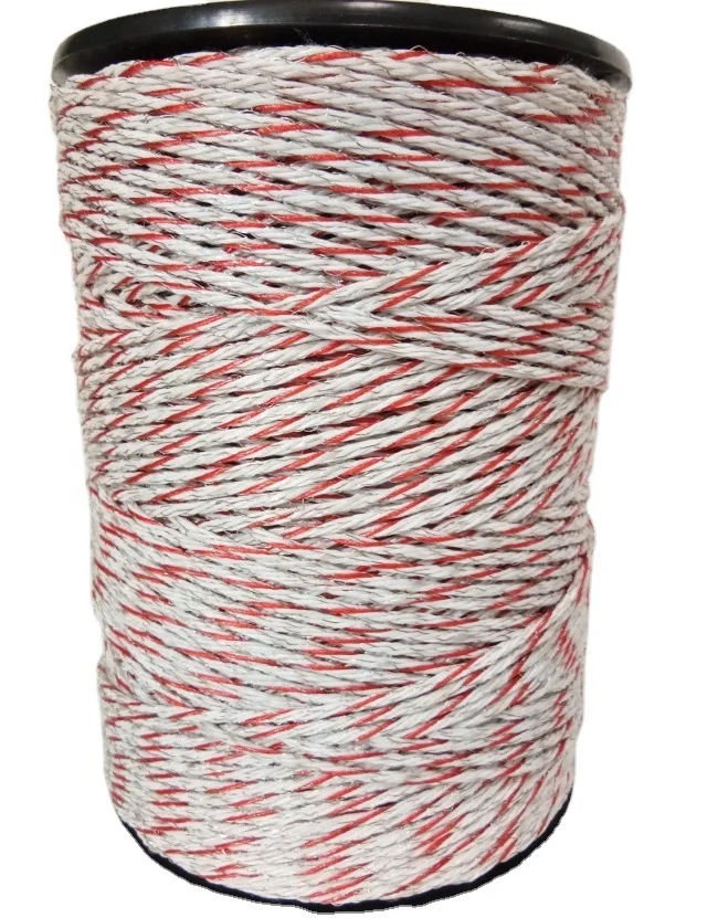 Лучшая цена 6 нитей polywire Электрический забор с медный провод