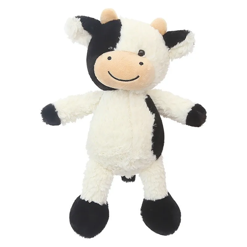 Cheap Stuffed Cow Doll Kawaii Cattle Toys Kids Wholesale Stuffed Soft Plush Farm Animal Plush Cow China online agent 1688  agent