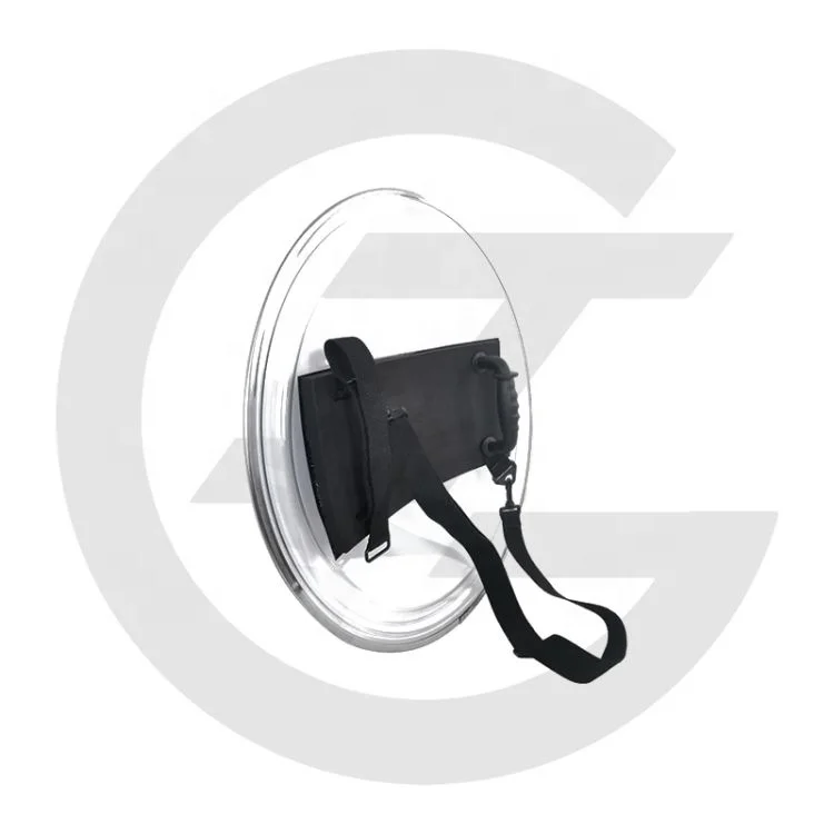 Chinese Manufacturer Tactical Equipment polycarbonate round shield with PC Material