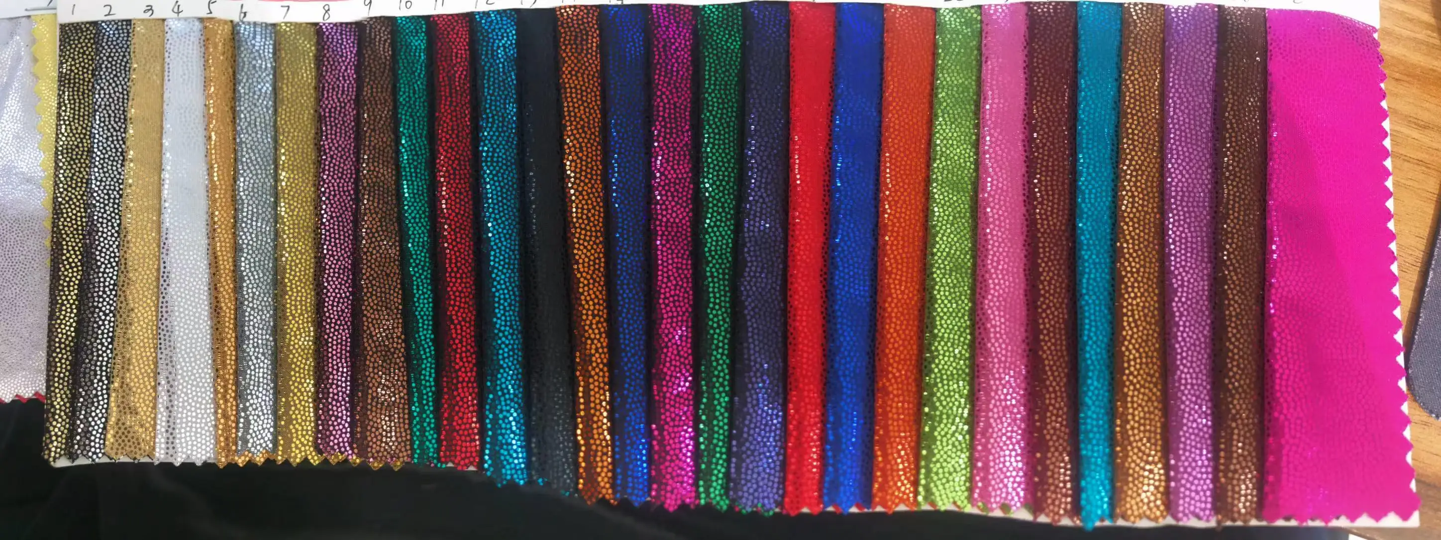 shinny foil printing spandex 4way stretch nylon lycra hologram mystique fabric For Performance Dress