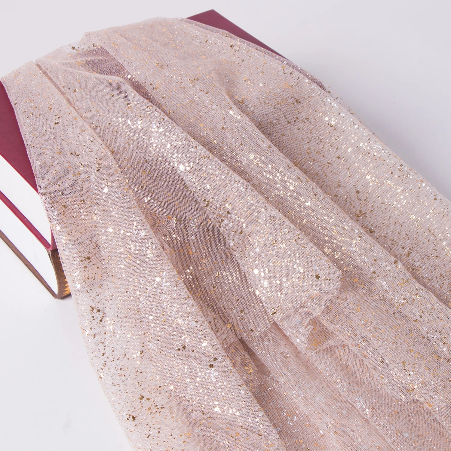 High performance quality glitter sequin embroidery mesh fabric for clothing