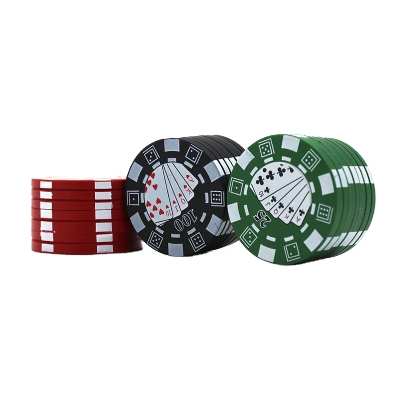 3 Layers Chip Style Herb Herbal Tobacco Grinder Weed Grinders Plastic Tobacco Crusher Grinder Tobacco Pipes & Accessories