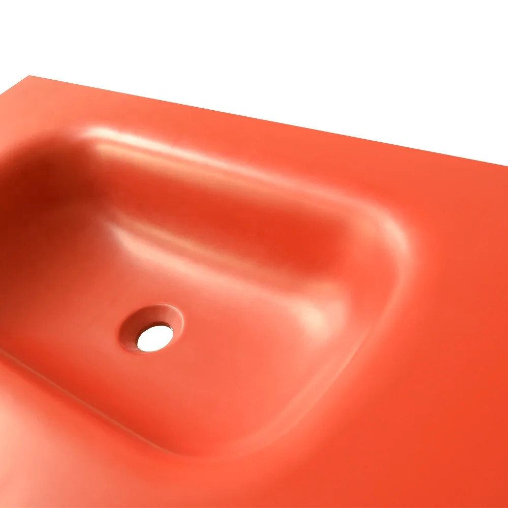 Custom Size New Arrival Modern Vanity Hotel Bathroom Countertop Wash Basin Wash With Vessel Sink