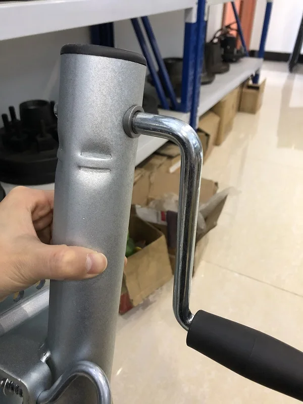 1500LB Rolling load 10 inch solid rubber wheel Side Swivel Trailer Jockey wheel Trailer Jack