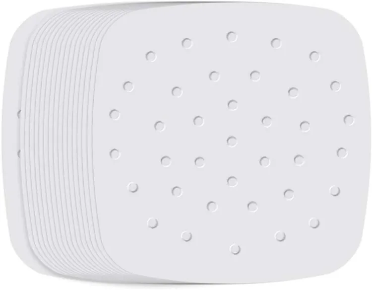 7.5 x 7.5inch Square Shape Perforated Parchment Paper Air Fryer Liners PRE-CUT SIZE