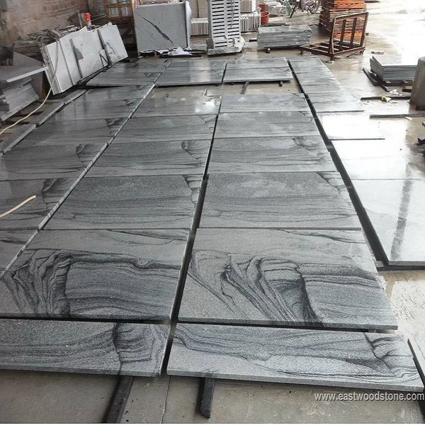 Polished Viscount white granite slab