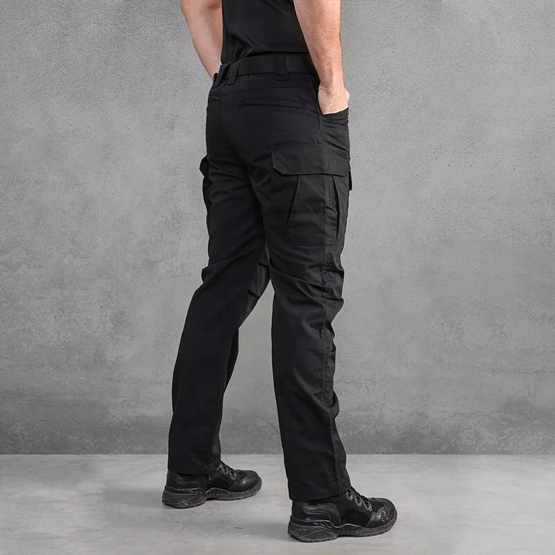 Outdoor Hunting Multi Pocket Rip Stop Men Trousers Casual Working Cotton Cargo Pants Tactical Hiking Pants