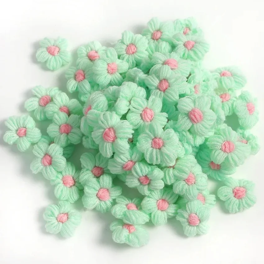 DIY Custom Handmade Knitted Flowers Crochet Flower For Decoration