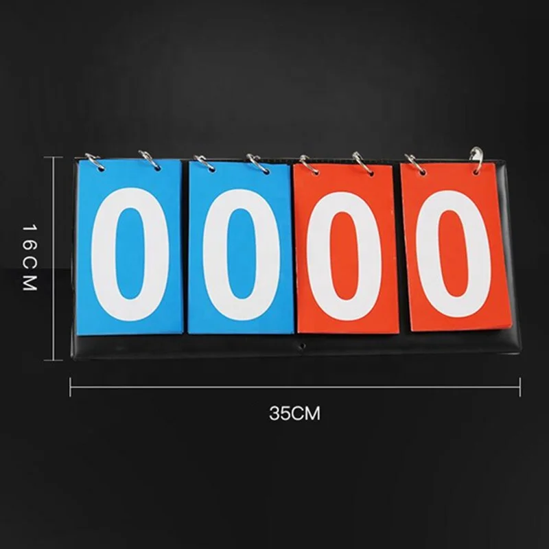 Sports Equipment 4-Digital Portable Tabletop Scoreboard for sports game Score Flipper 0-99