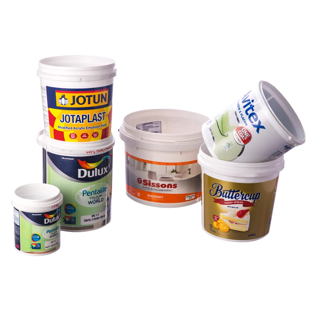 Custom size design in mold label printing film iml for paint bucket