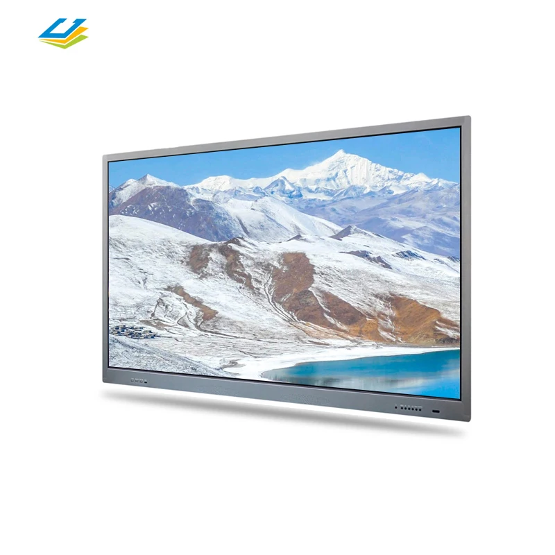 Интерактивный сенсорный экран 110 дюйма Ultra HD 4K для использования в помещении, смарт-доска, ТВ с ПК, все в одном для школы