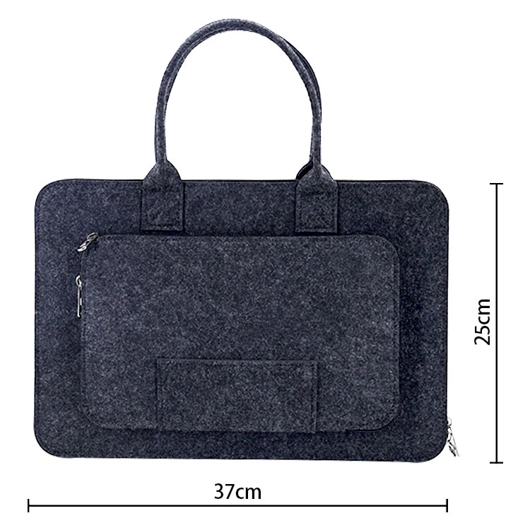 Briefcase Felt Ladies Office Bags Laptop Felt Notebook Laptop Sleeve Bag Pouch Case Customized Bag