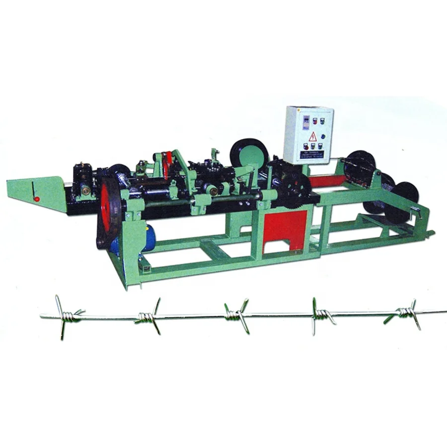 Barbed wire making machines, making traditional twisted barbs/double twisted barbs