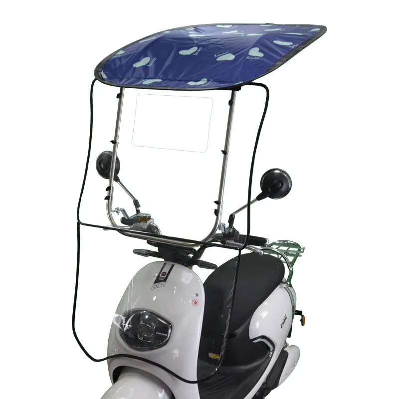 Wholesale windproof durable and strong promotional Scooter electric bike motorcycle rain umbrella