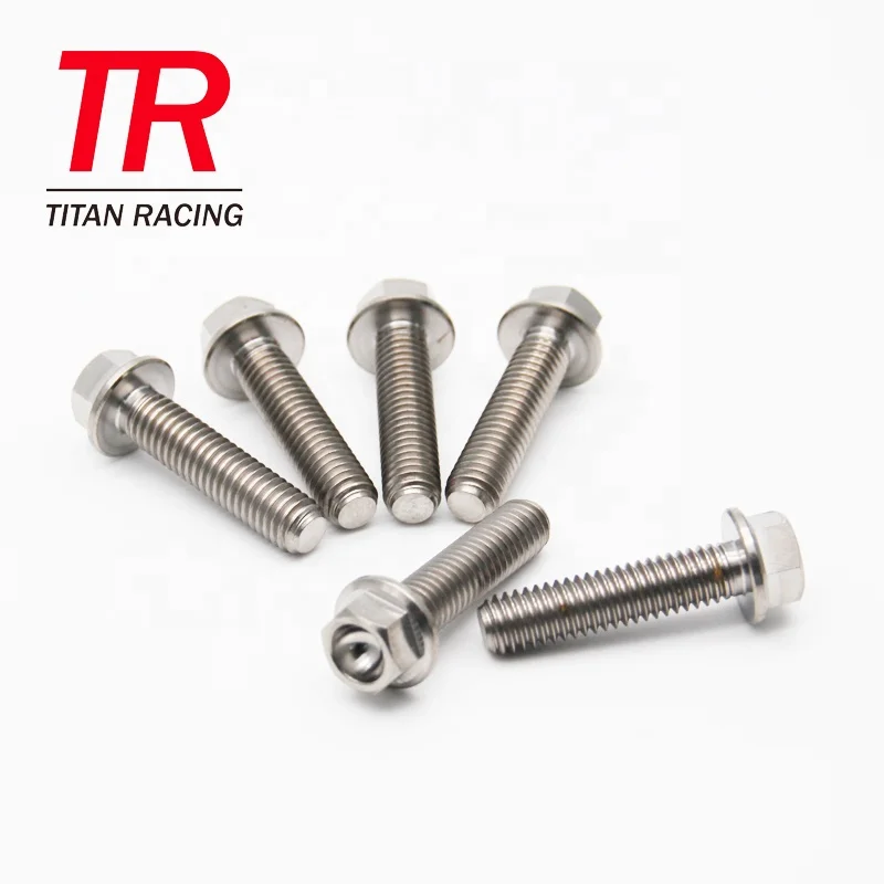Ti hex flanged head bolt 5/16'-18/24 IFI-111 ANSI/ASME B18.2.1