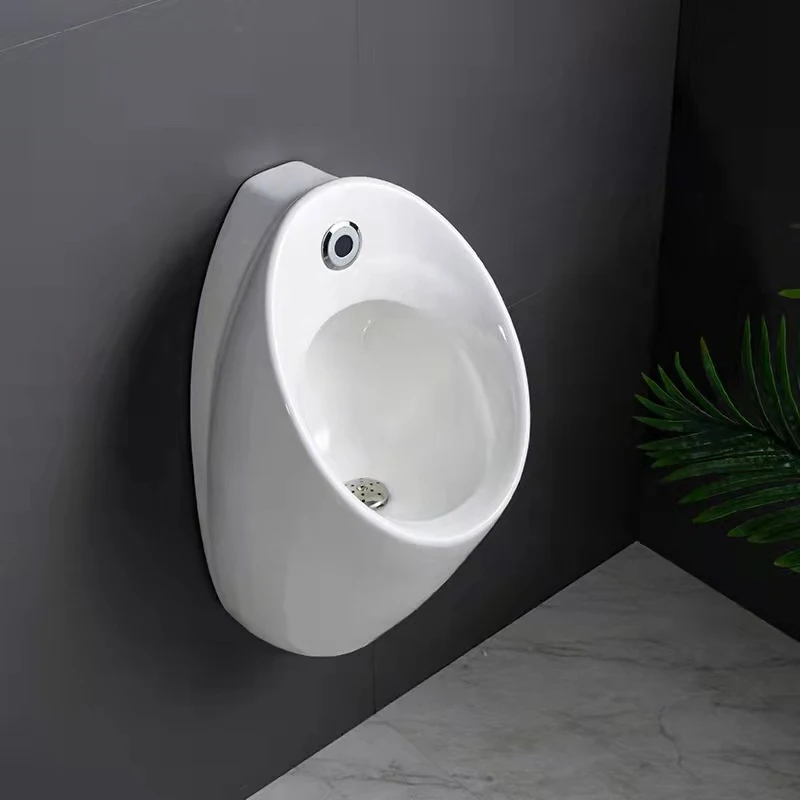 Flush Valve Wall Hung Urinal Bathroom Sanitary Ware Sensor Wc Ceramic Urinal