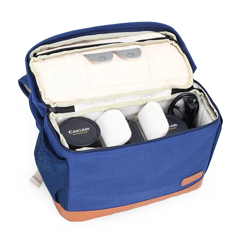 Digital Waterproof Women Fashion Camera Bags Colorful DSLR Camera Backpack Bag with Rain cover