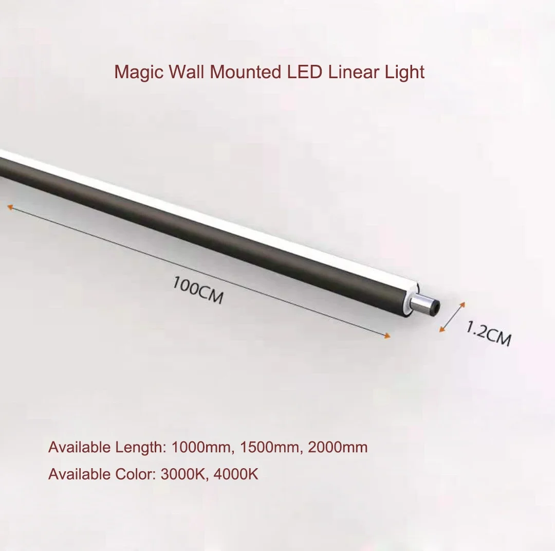 M-Lighting Skyline Linear Light Bar 360 Degree Rotation Linear Light Wall Mounted Extend Length Modern Living Room Decoration