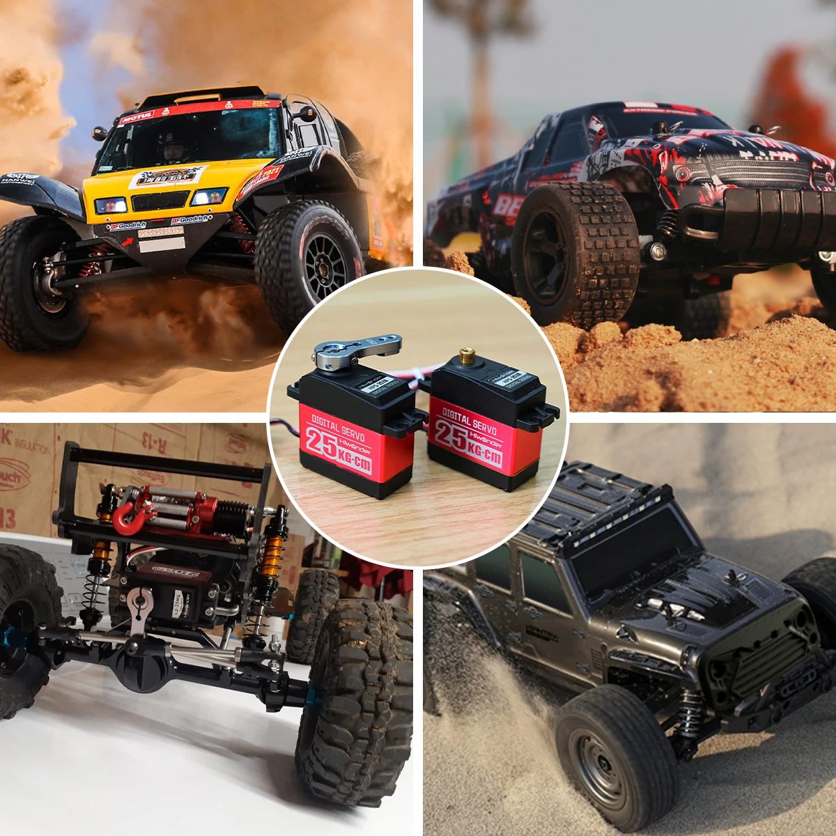 Hiwonder HPS-2518 25KG High Torque Digital Servo Full Metal Gear Supports Robotic Arm/RC Car/Single Shaft Servo