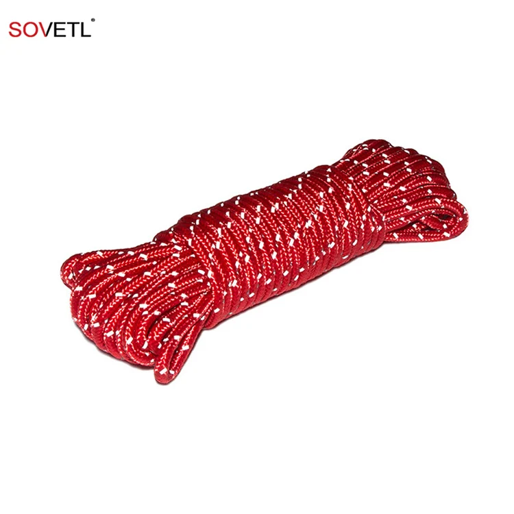 SOVETL High Strength Braided Cord Lightweight UHMWPE Rope With Reflective Tracer