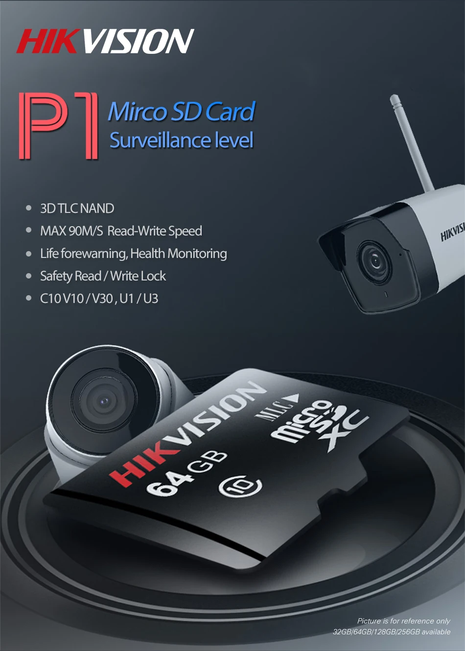  100% аутентичная оптовая продажа hikvision 32 Гб 64 128 флэш Micro TF SD карты A1 Ultra Class 10 U1 U3 карта памяти с