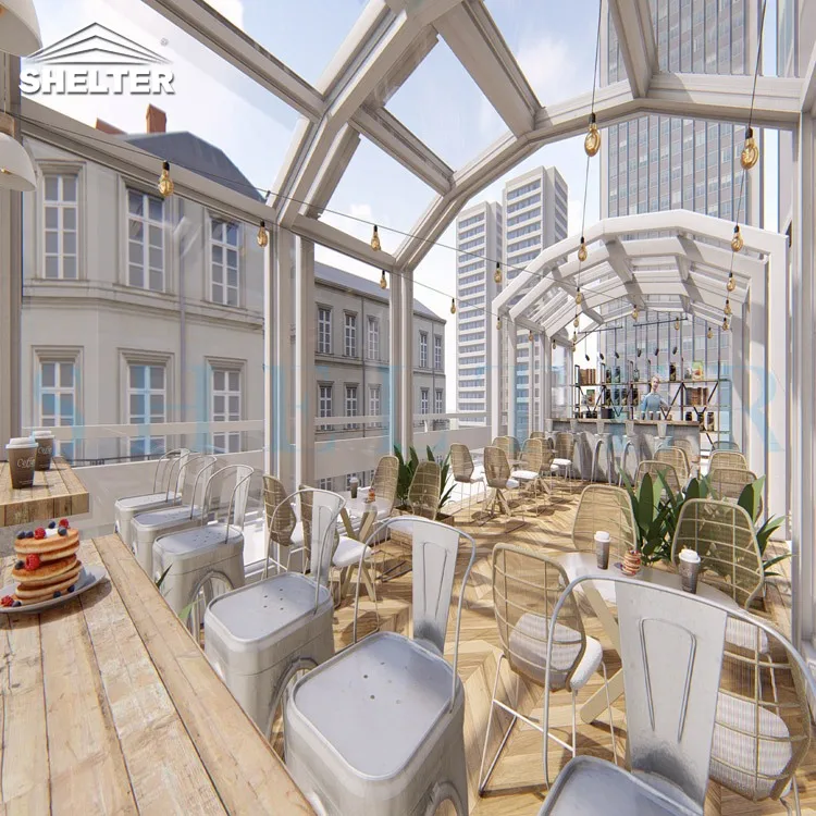 Luxury And Beautiful Glass Greenhouse Cheap Conservatory Living Room