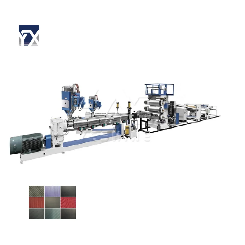 YESHINE 2023 Luggage ABS PC Plastic Film Making Machine Suitcase Single Screw Plastic Sheet Extruder Making Machine